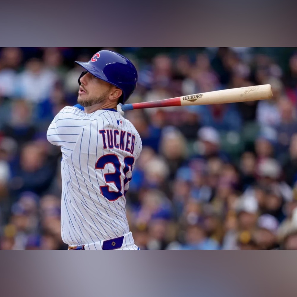 Nike Authentic Pinstripe Chicago Cubs Kyle Tucker #30 MLB Jersey Men’s Sz M - Picture 4 of 8